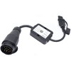 CARROFIX European Vehicle 13-Pin Round Connector to US 4-Way Flat