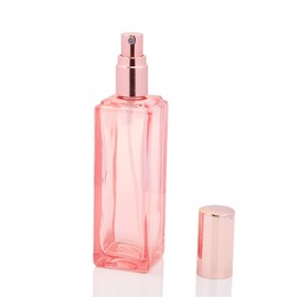 4 Pcs,1 Oz Pink Fine Mist Atomizer,Empty Glass Bottles With Rose-Golden Spray Pump Head,Protable Travel Liquid Cosmetic Containers for Perfume,Essential Oils-Pipette&Funnel Included