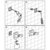 KANARY All Metal Square Handheld Shower Bracket Hand Held Shower