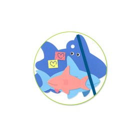 Foam Fun Hanging Sharks Art Craft Kit - Makes 1