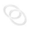 MACHSWON 2Pcs Car Speaker Spacer Ring Mounting Spacer Plate Transparent