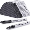 VEESA Permanent Markers Black Bulk, Fine Point, 100 Pack Permanent