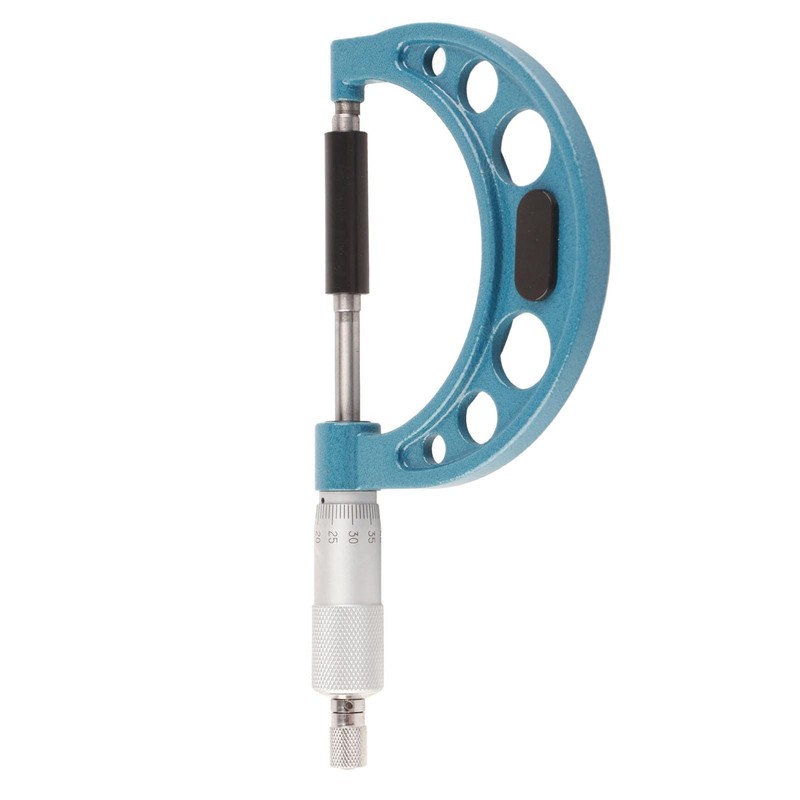 Micrometer Gauge, External Micrometer 0.01 mm with Wrench, Stainless Steel
