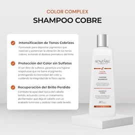 Senzáre Shampoo Copper Para Cabello Cobrizo