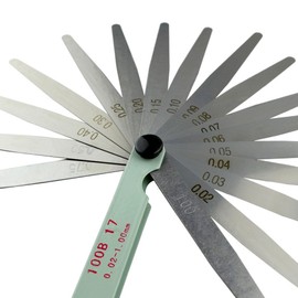 AHL Feeler Gauge Blades 0.02 mm – 1 mm 17 Blades Feeler Gauge tool set （ 100 ）