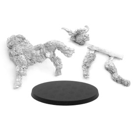 Stonehaven Yak Mount Miniature Figure (for 28mm Scale Table Top War Games) - Made in US