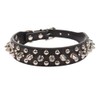 Aolove Mushrooms Spiked Rivet Studded Adjustable Pu Leather Pet Collars