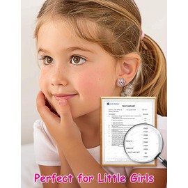 Unicorn Earrings for Women, Initial Stud Earrings with Cubic Zirconia, Just Being Cute925 Sterling Silver Earrings for Her-Letter R