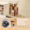 Makeup Brush Holder Organizer, Tilt Open Removable Makeup Brush Holde