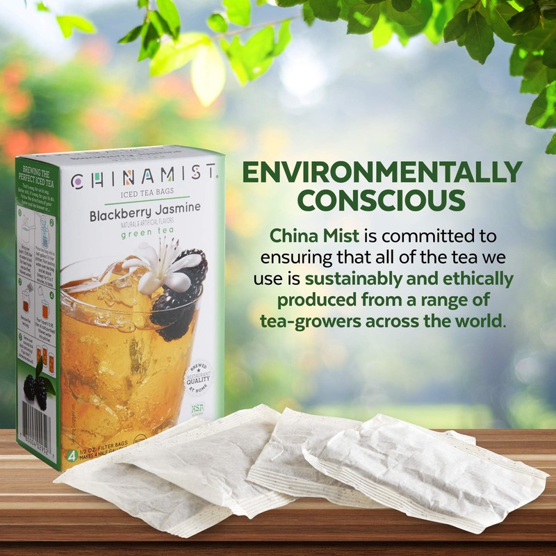 China Mist Iced Tea – Blackberry Jasmine Green Tea Infusion