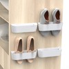 Yocice Wall Mounted Shoes Rack 4Pack with Sticky Hanging Strips,
