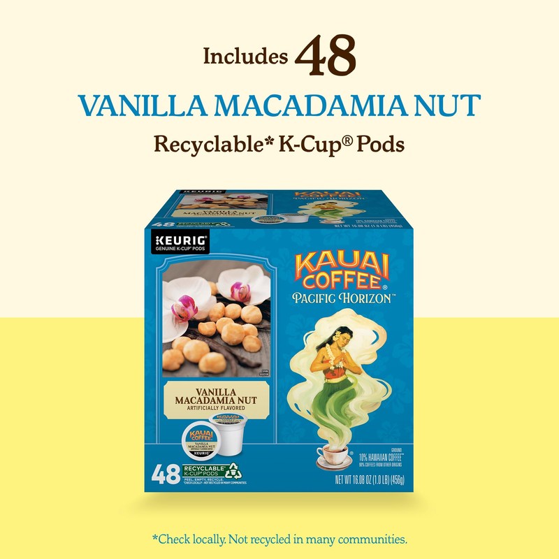 Kauai Coffee K-Cup Pods for Keurig Brewers – Arabica Coffee,