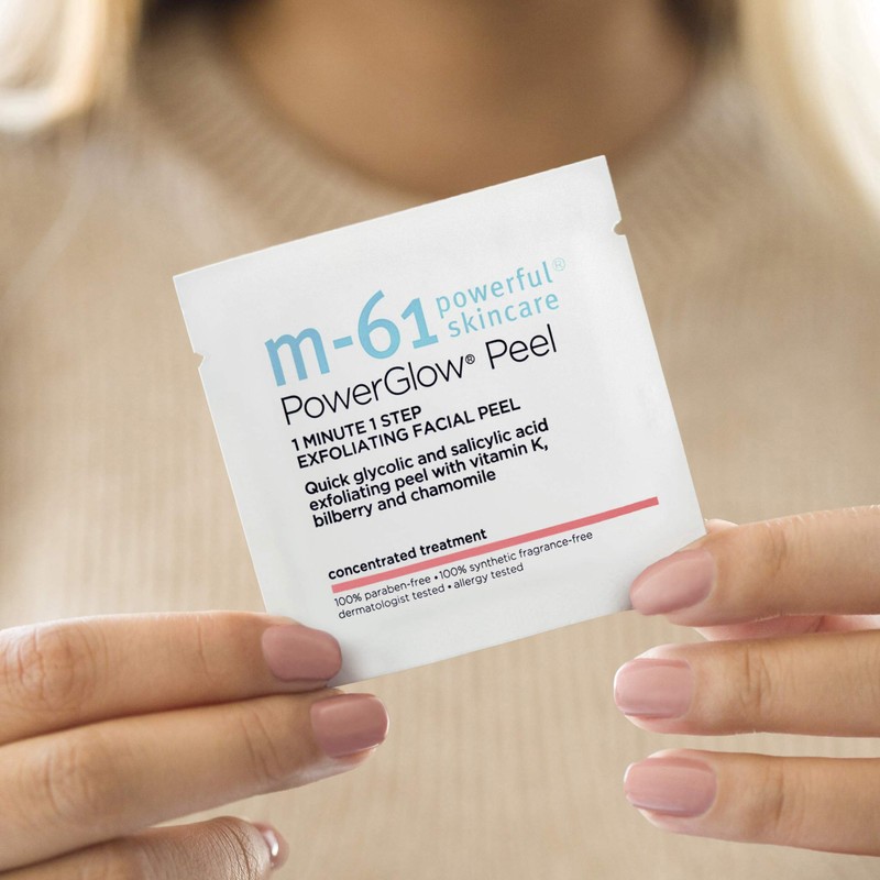 m-61 PowerGlow Peel | Exfoliating Facial Peel With Glycolic, Salicylic