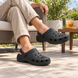 Unisex Lightweight Clog Slippers for Indoor & Outdoor Wear – Breathable EVA Design with Thick Sole for Everyday Comfort