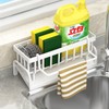 BRYN Sink Organiser, Carbon Steel Sponge Holder Kitchen with Dish