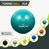 ProsourceFit Weighted Toning Exercise Balls for Pilates, Yoga, Strength Training