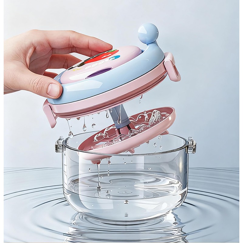 MURRI&MURRDI Denture Bath Box for Travel, 2 in 1 Retainer