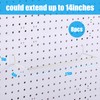 Nuanchu 8 Pcs Paper Towel Holder for Pegboard Extendable Peg