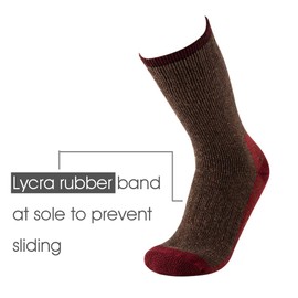 KAVANYISO Calcetines térmicos de lana merino para hombre, transpirables, para senderismo, atléticos, gruesos, 4 pares, talla única, 4 pares de café, US MEN 4 Pairs