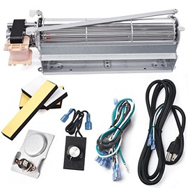 Hiorucet BLOT BLOTMC Replacement Fireplace Blower Fan KIT for Monessen, Hearth Systems, Martin, Majestic, Hunter. Ball Bearing, Quiet, High Air Flow.