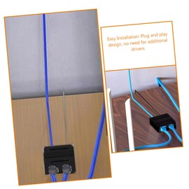 KOMBIUDA Ethernet Splitter Adapter Out Network Connector for Home Office Use Supports Mbps High Speed Transmission Easy Installation One to Two Design for Simultaneous Device Connection