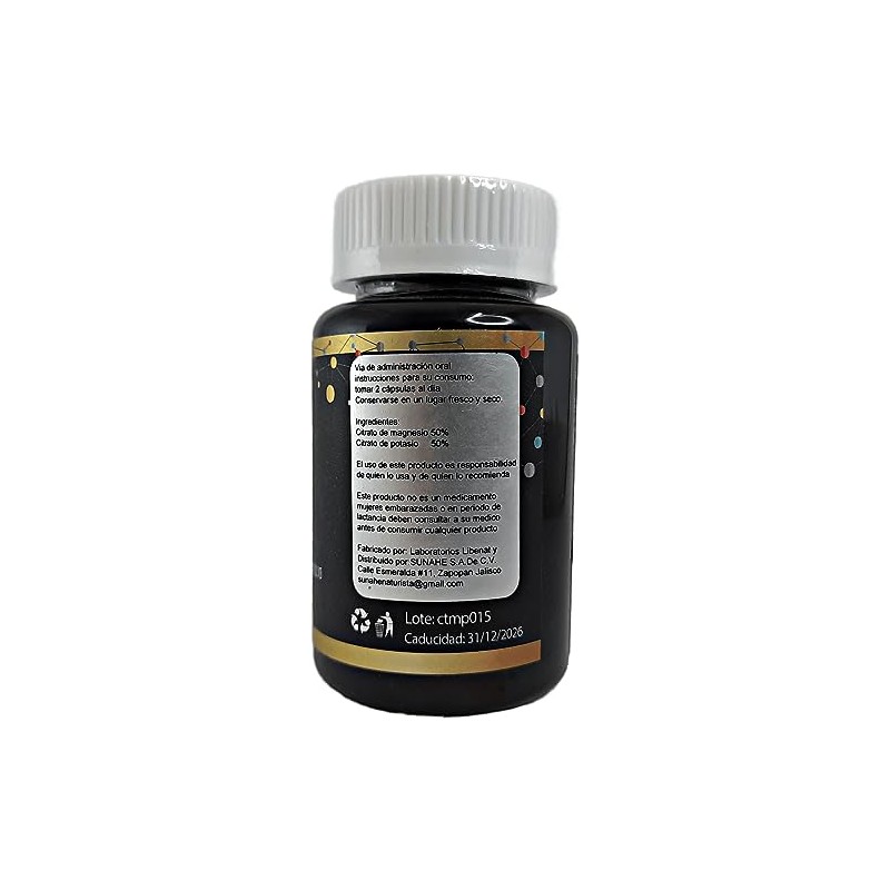 Citrato de Magnesio y Potasio 850 mg