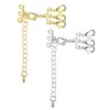 Gold Necklace Layering Clasps, Multi Strands Tube Lock Necklaces Clasps