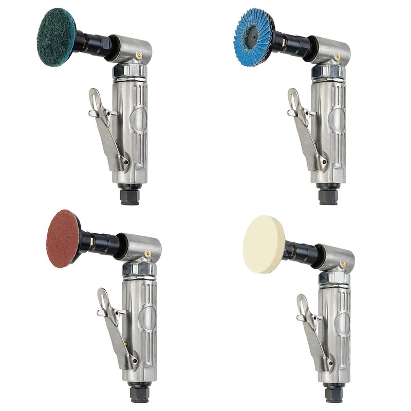 AeKeatDa 1/4'' Angle Air Die Grinder with 4 Pcs 2"