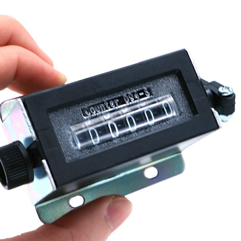 Tiardey Mechanical counter, 6-digit mechanical resettable manual hand pull counter