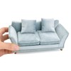 iLAND Dollhouse Couch, Modern Dollhouse Furniture on 1/12 Scale, Miniature