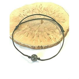 Shungite bracelet,macrame bracelet, bracelet ONE, 8mm bead