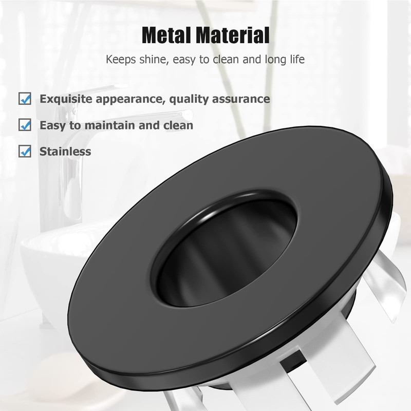 Toilet Flush Button and Sink Overflow Cap Kit, Upgrade Your