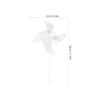 ABOOFAN 24 pcs Windmill DIY Kit, White, Paper Windmill, Can