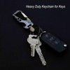 Liangery Heavy Duty Key Chain Bottle Opener with Double Key