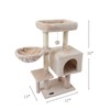 FISH&NAP Cute Cat Tree Kitten Cat Tower for Indoor Cat