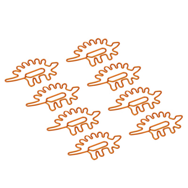 100pcs Paper Clips Portable Mini Cute Dinosaur Shape Electroplated Metal