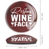 Luckluccy Resting Wine Face Glass Fridge Magnets French Gourmet Small