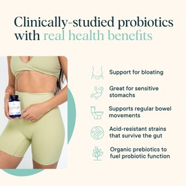Ora Organic Probiotics with Prebiotics for Digestive Health 16 Billion CFU - Trust Your Gut - Strains - Acidophilus Lactobacillus Breve Bifidum Lactis