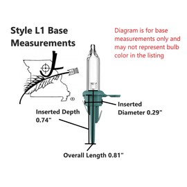 JL Missouri Parts 10 LED Clear 3.4 Volt .068 Watt Mini Bulb Christmas Light Bulbs Tree Light Replacement Indoor Outdoor