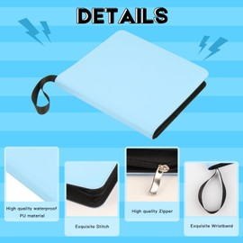 256 Pocket Large Square Photo Album for Polaroid i-Type, 600, and SX-70 instant photos(6368) (Blue)