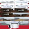 SPARES2GO Shower Trap for 90mm Tray Plug Hole 1.5" Luxury