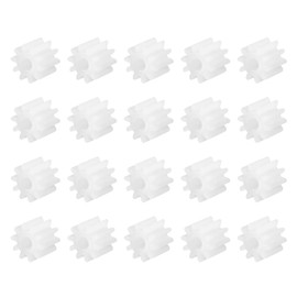 DMiotech 20 Pack 10 Teeth Plastic Gears Model Reduction Gear Plastic Worm Gears for DIY Model