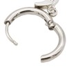 Crescent Moon Stainless Steel Hoop Earrings 1 Pair, Stainless Steel,