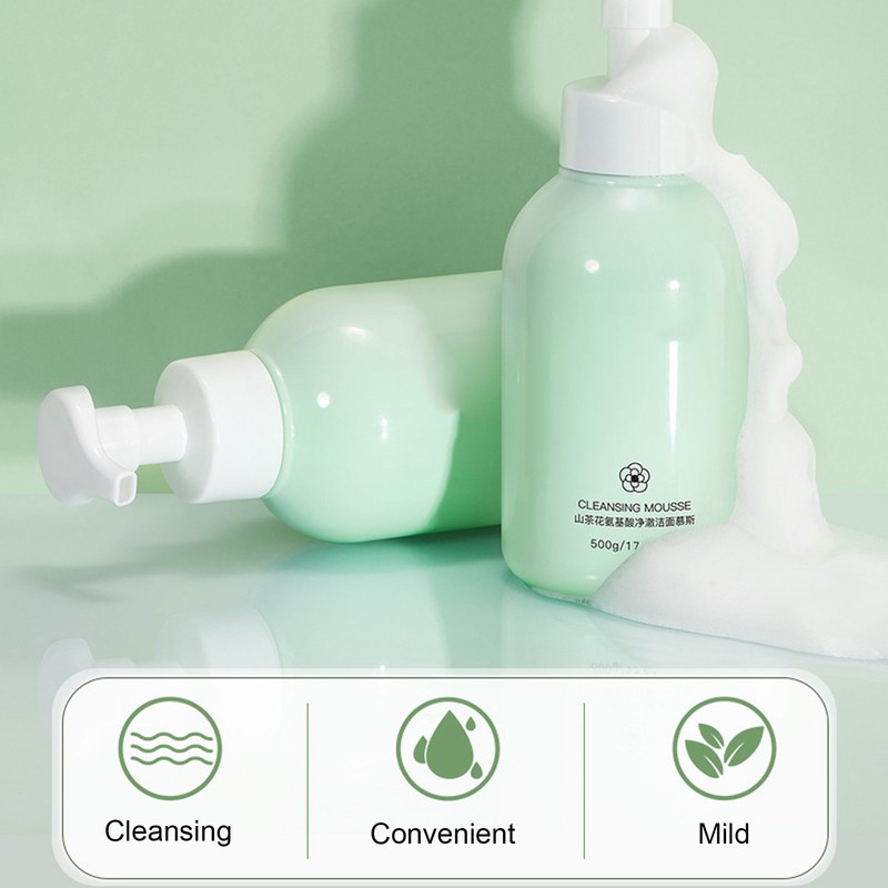 Camellia Facial Cleansing Mousse Deep Cleanse Moisturizing Fine Foaming Face