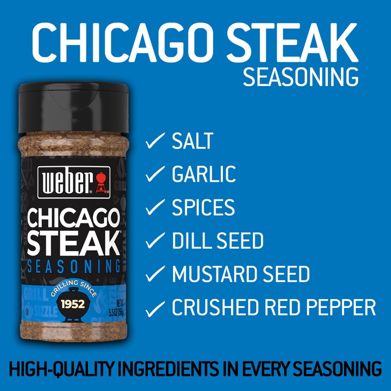 Weber Chicago Steak Seasoning, 5.5 oz