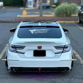 lighting_master Clear Lens Rear Bumper LED Reflector Fits Honda Accord 2018-2022 w/ Animation