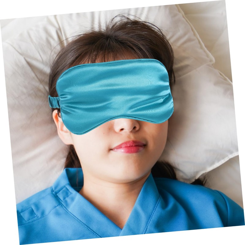 SAFIGLE 4pcs Faux Silk Eye Mask Double Sided Satin Sleep