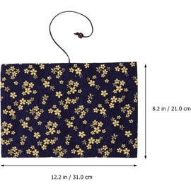 TEHAUX Funda para Libro A5 de Tela con Estampado de Flores de Cerezo – Protege contra Doblez, Humedad y Desgarro – for Lectura Diaria, Estudio y Regalo para Adultos