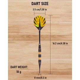 Yirinatek Professional Darts with Storage Box – 6 Soft Tip Darts, Durable Plastic Tips for Electronic Dartboards