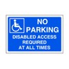 No parking disabled access required at all times - parking